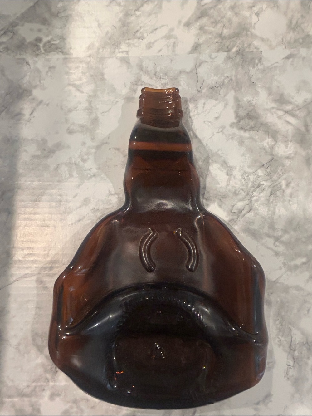 Decorative Amber Recycled Glass Bottle Wall Vase